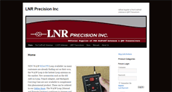Desktop Screenshot of lnrprecision.com